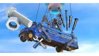 Collecting Battle Bus parts, Fortnite Chapter 7
