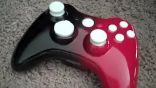 Black red fade with piano white buttons and backlit X