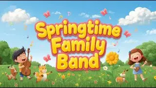 🌸 Springtime Family Band | Happy Kids Song by The Green Orbs 🎶 | 3D Animated Video 4K.