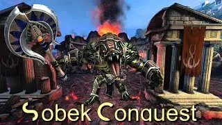 SMITE: Sobek Conquest Gameplay - Sobek & Anhur = OP!