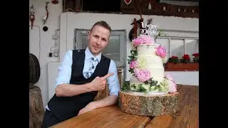 Half Naked Wedding cake - The Baking German