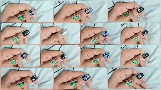 🖤💅Black nail design ideas 💡 #black444 #simplenails #nailarttutorial 