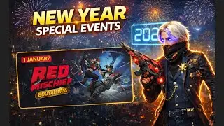 Free Fire New Year Special Events 🎆 | 1 January Booyah Pass Reveal 🔥
