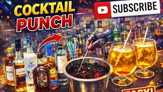 🔥Strong Cocktail Punch 🍹| SMARTY THE BARTENDER | #cocktail #bartender #hotels #mixing #strongpunch 