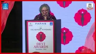 Devi Awards Delhi 2024: Author and senior journalist Kaveree Bamzai delivers the welcome address