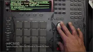 36.  MPC3000 Video Manual Tempo Screen