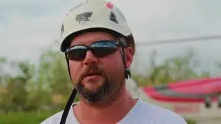 Whitefish Energy Linemen Pulling Wire