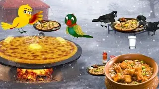 Tuni chidiya sardi or Aloo paratha cartoon| Moral Story for Kids | Hindi Kahani | Kids Story Channel