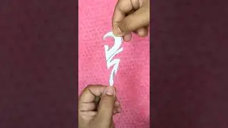 How To Make Easy Beautiful Paper Cutting Snowflakes 🌨️ Kirigami #paperart #papercraft #art #funart
