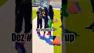 Dez #12 on the 10u LV Hawks mic&rsquo;d up 🎤🤣🔥💪🏾😎 #football #micdup #tackle #shorts #viral