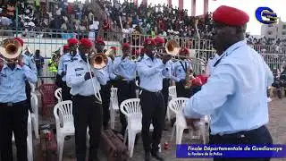 Fanfare de la police lors de la finale départementale de Guediawaye