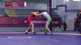 Round 2 GR - 55 kg: M. JLAILI (TUN) v. R. SADOUKI (ALG)