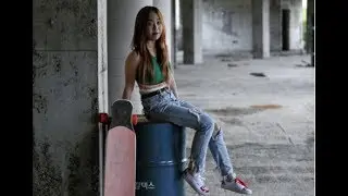 longboard dancing korean girl Ssong Ssari