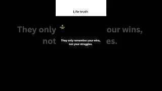 They Only Remember Your Wins, Not Your Struggles | Motivational Quote | Success Mindset #motivation