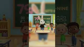 🐰 Учим число 79 вместе с Зайчиком | Счет для детей | 3D-анимация | Деревня детских стишков