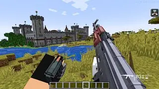 DESTROYING a PILLAGER CASTLE with MODERN WEAPONS in Minecraft!