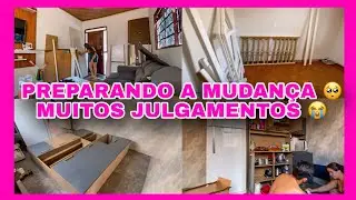 MUDANÇA CONTINUA| DESMONTANDO GUARDA ROUPA|  MUITA GENTE ME JULGANDO | BAGUNÇA | CANSADA #viral 