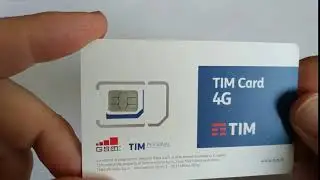 turin piedmont italy april 2019 the sim card of the main italian