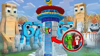 Mikey and JJ PAW PATROL TOWER vs Italian Brainrots in Minecraft - Maizen