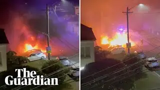 Sydney antisemitic attack: footage shows cars torched in Sydney's east