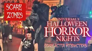 HALLOWEEN HORROR NIGHTS 2023: Scare Zones and Actor Interactions
