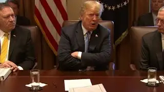 Trump continues to slam Democrats over immigration at Cabinet meeting
