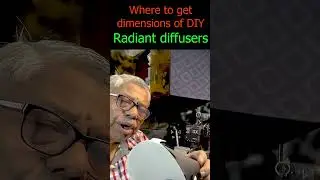 Where to get dimensions of DIY Radiant diffusers #shorts