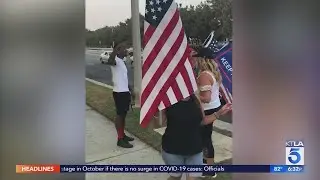 Video shows confrontation at Trump rally in Aliso Viejo