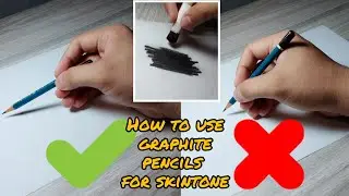 How to use Graphite Pencils for Smooth Skintone | Tagalog Tutorial