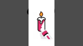 Lets Draw a Candle 🕯️|#fun #kids #learning #drawing #art #toodler #trending #kidstime #games #shorts