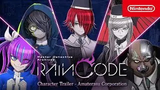 Master Detective Archives: RAIN CODE - Character Trailer - Amaterasu Corporation &ndash; Nintendo Switch