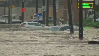 Flooding across the area after heavy rain, storms moved through