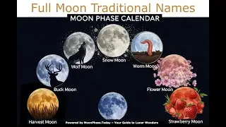 Full moon traditional names, and what each one symbolizes
