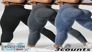 3pcs Women Seamless Outdoor Sports Yoga Pants High Waist High Elastic Breathable
