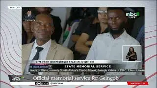 Official memorial service for Namibian President Hage Geingob