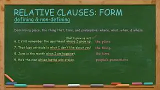 How to Write Relative Clauses: Part 1