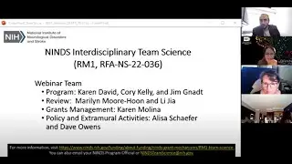 Webinar - NINDS Interdisciplinary Team Science RM1