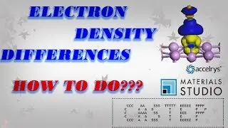 Learn Materials Studio: Part-4: How To Do Electron Density Differences using CASTEP Code