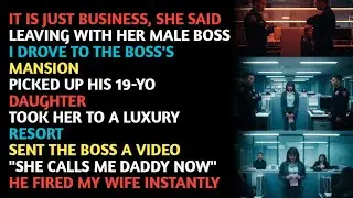 IT IS JUST BUSINESS, SHE SAIDLEAVING WITH HER MALE BOSSI DROVE TO THE BOSS'SMANSIONPICKED UP.......