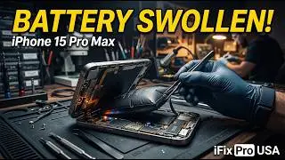 iPhone 15 Pro Max Mystery | Why Did This Brand New Battery Swell & Shut Down #bettry #replacement 