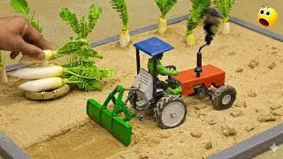 Diy tractor making mini agriculture land leveler machine science project 