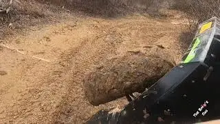 Pine Lanes Atv park putting the Coleman 200cc Atv to the test thru muddy trails