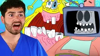 Стоматолог отреагировал на самые зубастые моменты Губки Боба 🦷 !?
