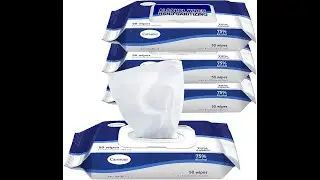 Caresour Advanced 75% Alcohol Hand Sanitizer Wipes, 4 Packs of 50 - Review