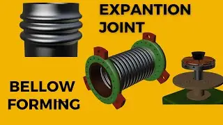 Expansion joint(metallic bellows) working and fabrication animation
