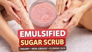 Creamy Rosehip Glow Sugar Scrub  | Non-Greasy &bull; Gentle Exfoliation &bull; Glowing Skin