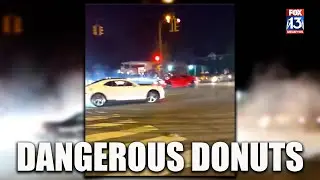 DANGEROUS DONUTS: Streets blocked as multiple vehicles spinout | FOX13 Memphis