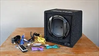 Alpine SWE-815  Active car subwoofer (unboxing)