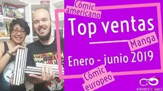 TOP VENTAS enero-junio 2019 - manga, cómic americano, cómic europeo