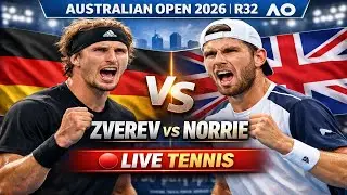 Zverev vs Norrie 🔴 LIVE TENNIS Australian Open 2026 | R32